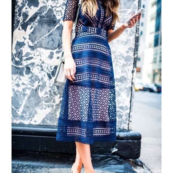 DONATED - ASOS Premium Occasion Lace Midi Dress - Picture 4 of 8